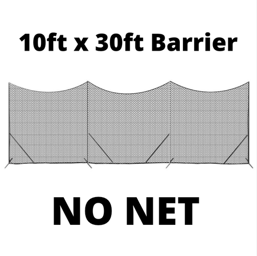 10ft x 30ft Barrier Backstop NO NET  by Predator Sports (Rebox / Return)