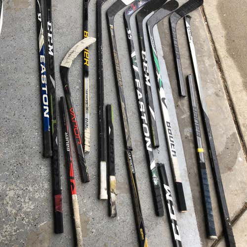 CCM Bauer Lot Of Broken Hockey Sticks