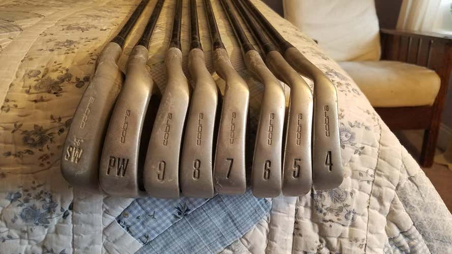 Used Men's Cobra Right Handed King Oversize Iron Set Senior Flex Graphite Shaft