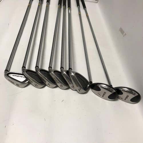 Used Wilson Fatshaft 8 Piece Steel Regular Golf Mens Package Sets