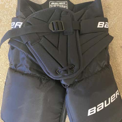 Black Junior Small Bauer S170 Hockey Goalie Pants
