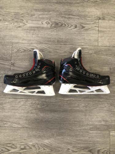 Used Senior Bauer 1X Hockey Goalie Skates D&R (Regular) Size 10.5