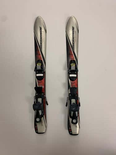 Used Rossignol Junior Skis 80 Cm Downhill Ski Boys Combo