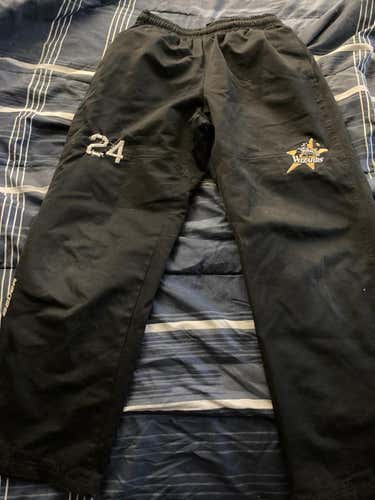Black East Coast Wizards Used Youth Large Bauer warm-up pants