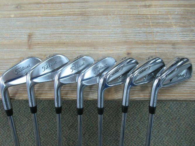 LEFT HAND TITLEIST T100/620MB COMBO IRON SET 4 - PW  MODUS 3 TOUR 120 STIFF FLEX