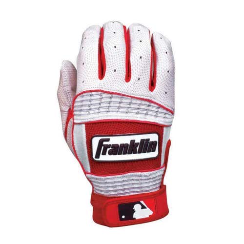 Franklin Neo Classic II Batting Gloves White/RedAdult SM