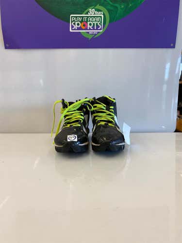 Black Men's Molded Cleats High Top