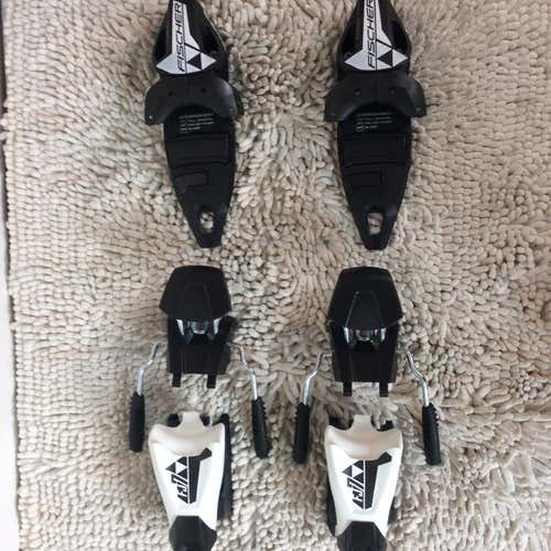 New Fischer FJ7 AC Junior Rail Ski Bindings 78 mm Brake