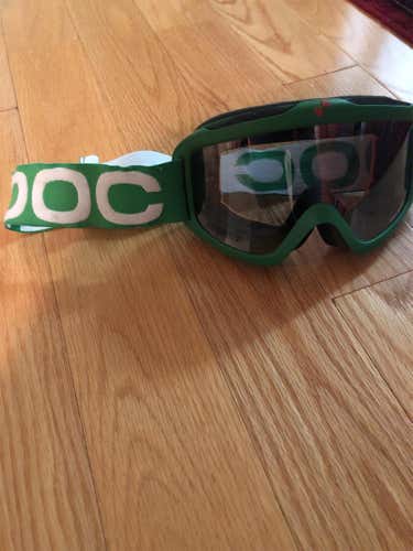 Green Unisex POC Iris X Medium Ski Goggles