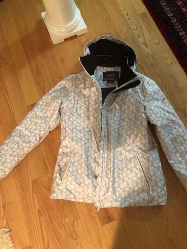 White Adult Large Karbon Jacket - Equipped With Snow Belt
