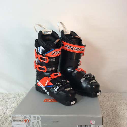 New Kid's Tecnica Racing R9.8 130 Ski Boots Stiff Flex Mondo 26