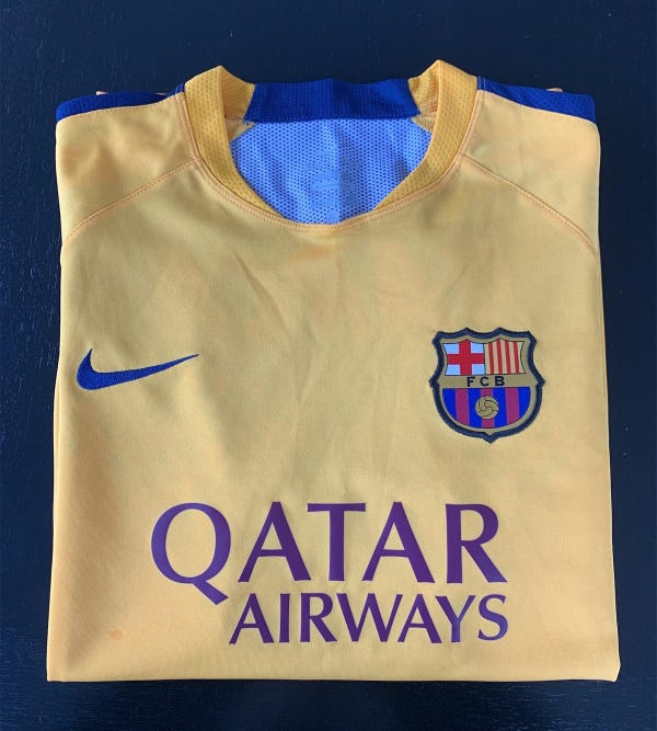 FCB Qatar Airways Nike Jersey Youth XL