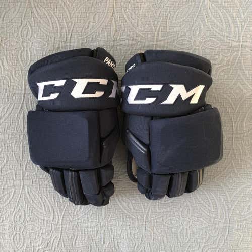 CCM HGQL Pro Stock Custom Hockey Gloves 14" NHL Panthers #26 Used (6562)