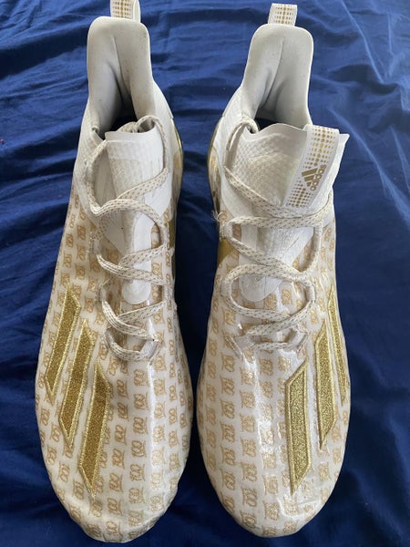 Gold New Adult Men's Size Men's 10.5 (W 11.5) Molded Cleats Adidas High Top
