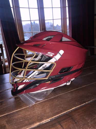 Red Adult Player's Cascade S Helmet