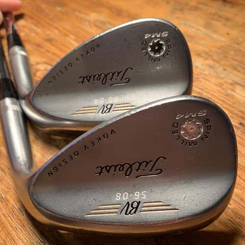 Men's Right Handed Titleist BV SM4 Set Stiff Flex Steel Shaft Wedge