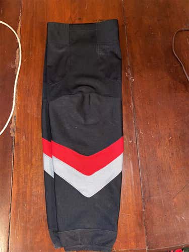 *Lightly Used* Carolina Hurricanes Black Alternate Sock