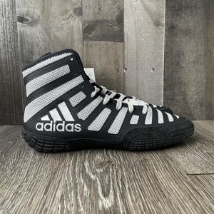Adidas adiZERO Varner Wrestling Shoes Black & Silver Men's Size 8.5 Wrestler
