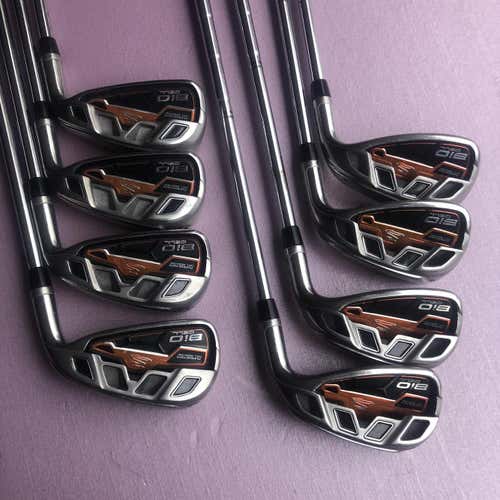 Cobra Bio Cell- OrangeMen's Right Handed Stiff Flex Steel Shaft Iron Set