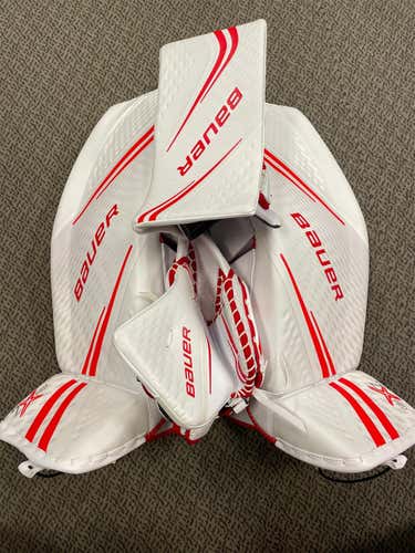 White Senior 35” Regular Vapor 2X Pro Goalie Full Set