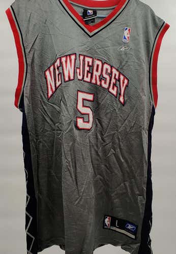 New Jersey Brooklyn Nets Jason Kidd Authentic NBA Reebok Basketball Jersey Size Adult Large