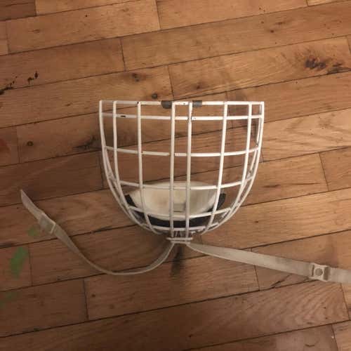 White Senior Other Hm50 Pro Stock Goalie Mask