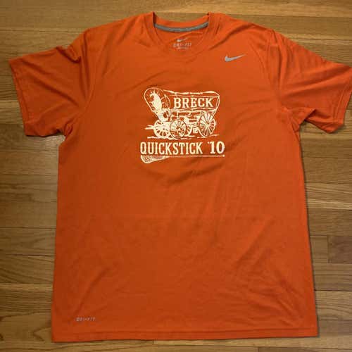 Orange Adult Large Nike Shooting Shirt