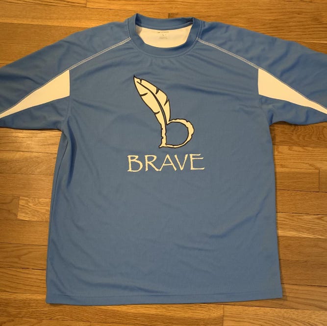Blue Adult Large Team Issued Lacrosse Shooting Shirt