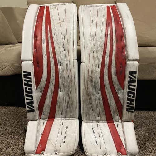 Red Senior 34" Vaughn Vaughn Ventus SLR Pro  Goalie Leg Pads