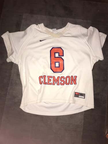 CLEMSON White Adult Medium/Large Nike Jersey
