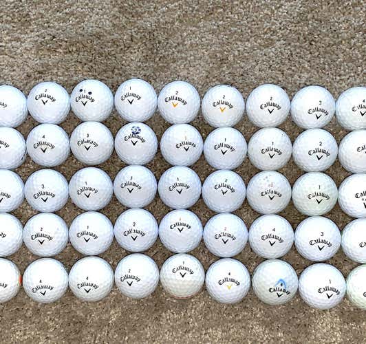 84 (7 Dozen) Used Callaway Chrome Soft Assorted Golf Balls