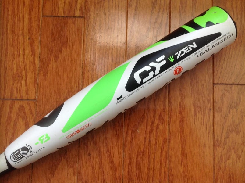 (2 BATS)2017 DeMarini CF ZEN CBR-17 RE-TOOL 31/23 & 2017 DEMARINI CF ZEN CBX 29/19 -10 USSSA LEGAL
