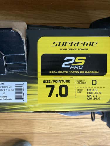 Goalie Skates: Bauer Supreme 2S Pro