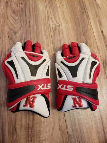 Used STX Lacrosse Gloves 12"