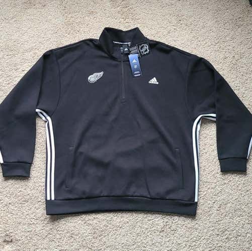 Men's NWT XXL RED WINGS Adidas Sweatshirt Pullover