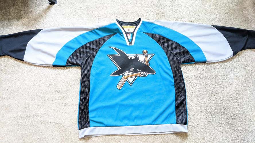 Vintage Koho XXL San Jose Sharks Teal replica jersey