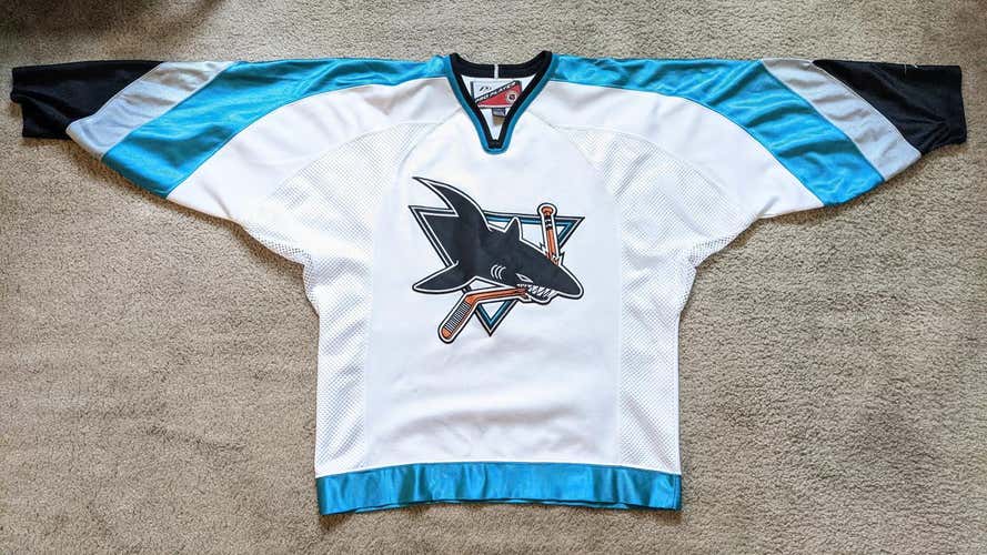 Vintage Large ProPlayer San Jose Sharks Replica Jersey