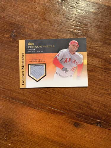 Vernon Wells *GAME USED JERSEY CARD* *PRICE IS NEGOTIABLE*