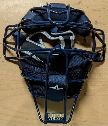 Never Used Adult All Star System 7 Catcher's Mask (Navy Blue)