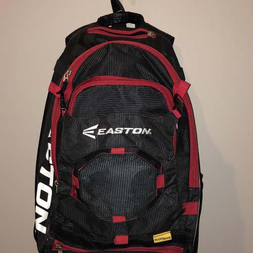 Black Red Easton Bat Backpack