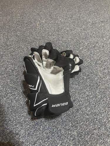 Black Used Senior Bauer NSX Gloves 14"