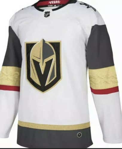 Adidas NHL Las Vegas Golden Knights Authentic Away Hockey Jersey White Size 46