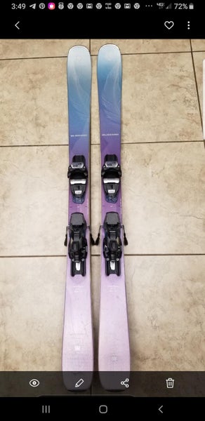 Women's Used 2018 Blizzard All Mountain black pearl Skis With Bindings Max Din 11
