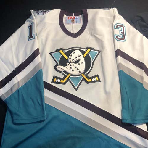 White Adult Large CCM  Jersey