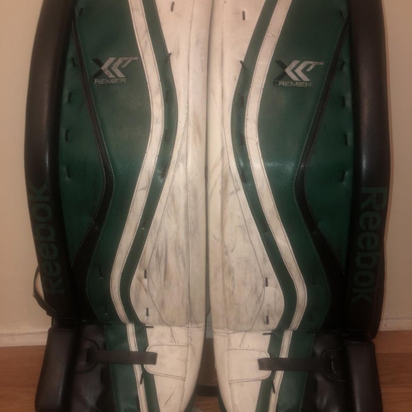 Green Senior 33" Regular Premier XLT Pro Goalie Pads And Blocker