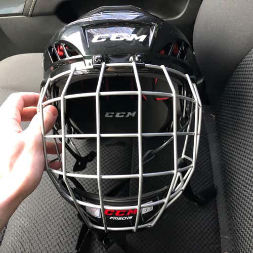 Black New Large CCM 50 Combo  Helmet