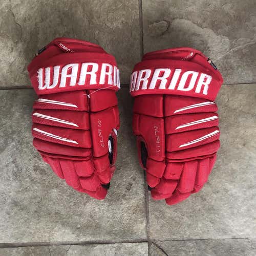 Red Senior Warrior Alpha QX Pro 13"  Gloves