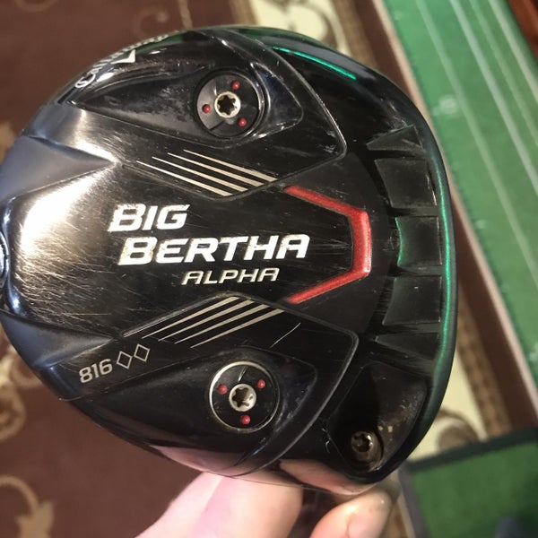 Men's Right Handed Big Bertha Alpha 816 Double Black Diamond Regular Flex Adjustable Loft Driver