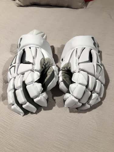 White New Under Armour Command Pro 2 12" Lacrosse Gloves