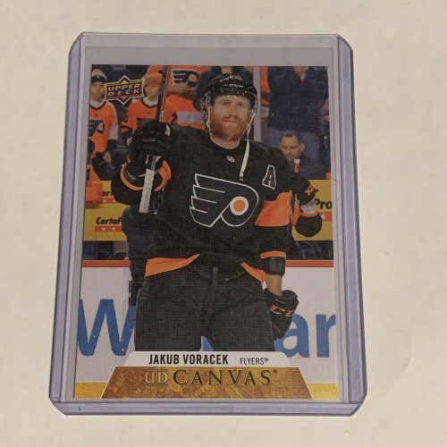 Jakub Voracek Philadelphia Flyers 2020-21 Upper Deck UD Canvas Card #C61